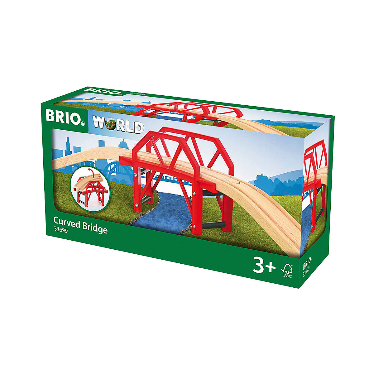 Bahnbrücke mit Auffahrten