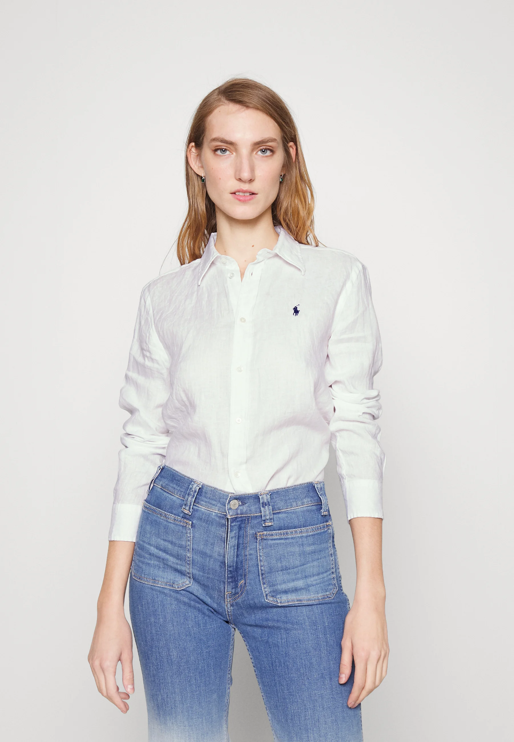 Camisa Polo Ralph Lauren de manga larga con botones delanteros