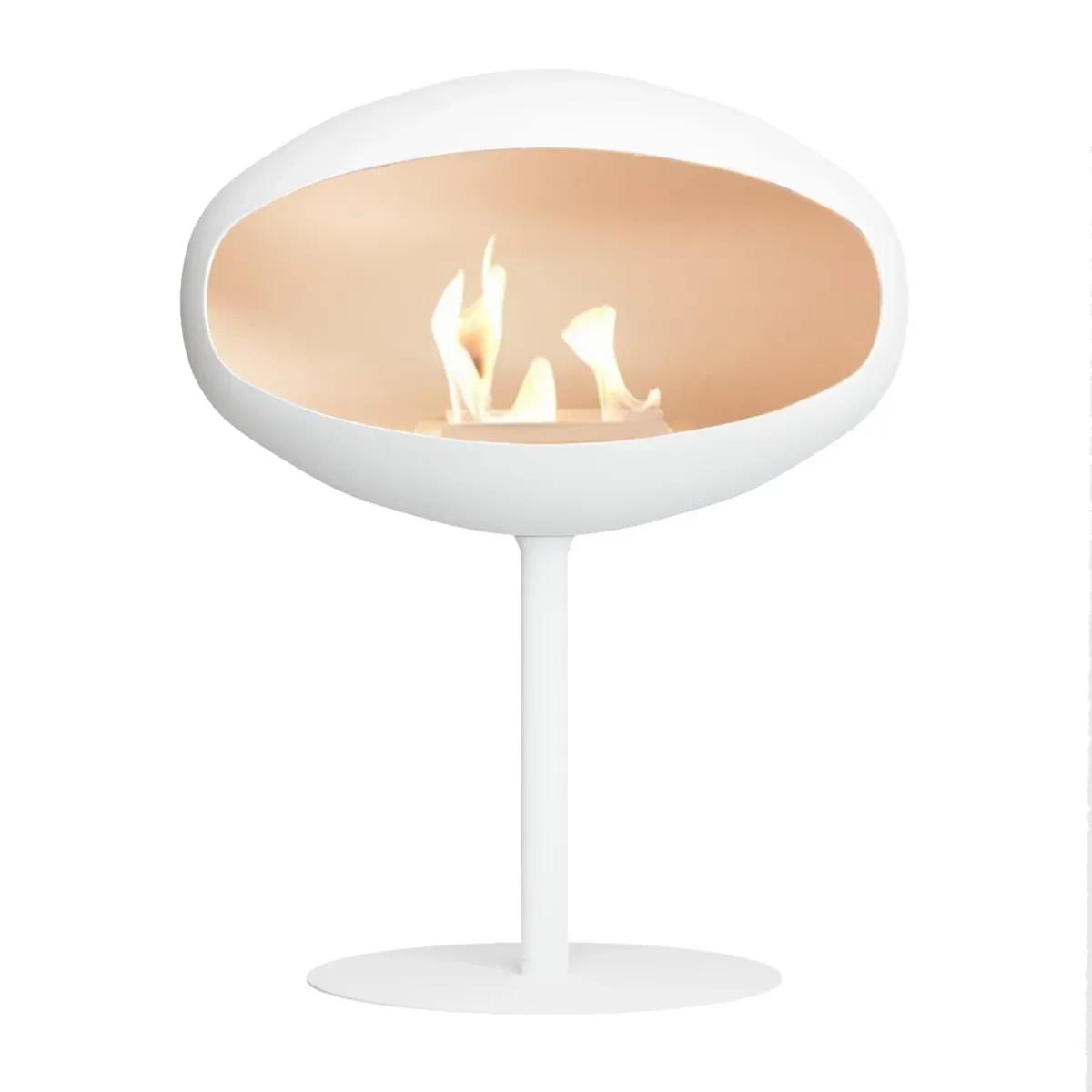 Cocoon Fires Cocoon Aeris, Bioethanol-Kamin in Weiß, Deckenkamin, Leistung: 3 kW, elegantes und modernes Design