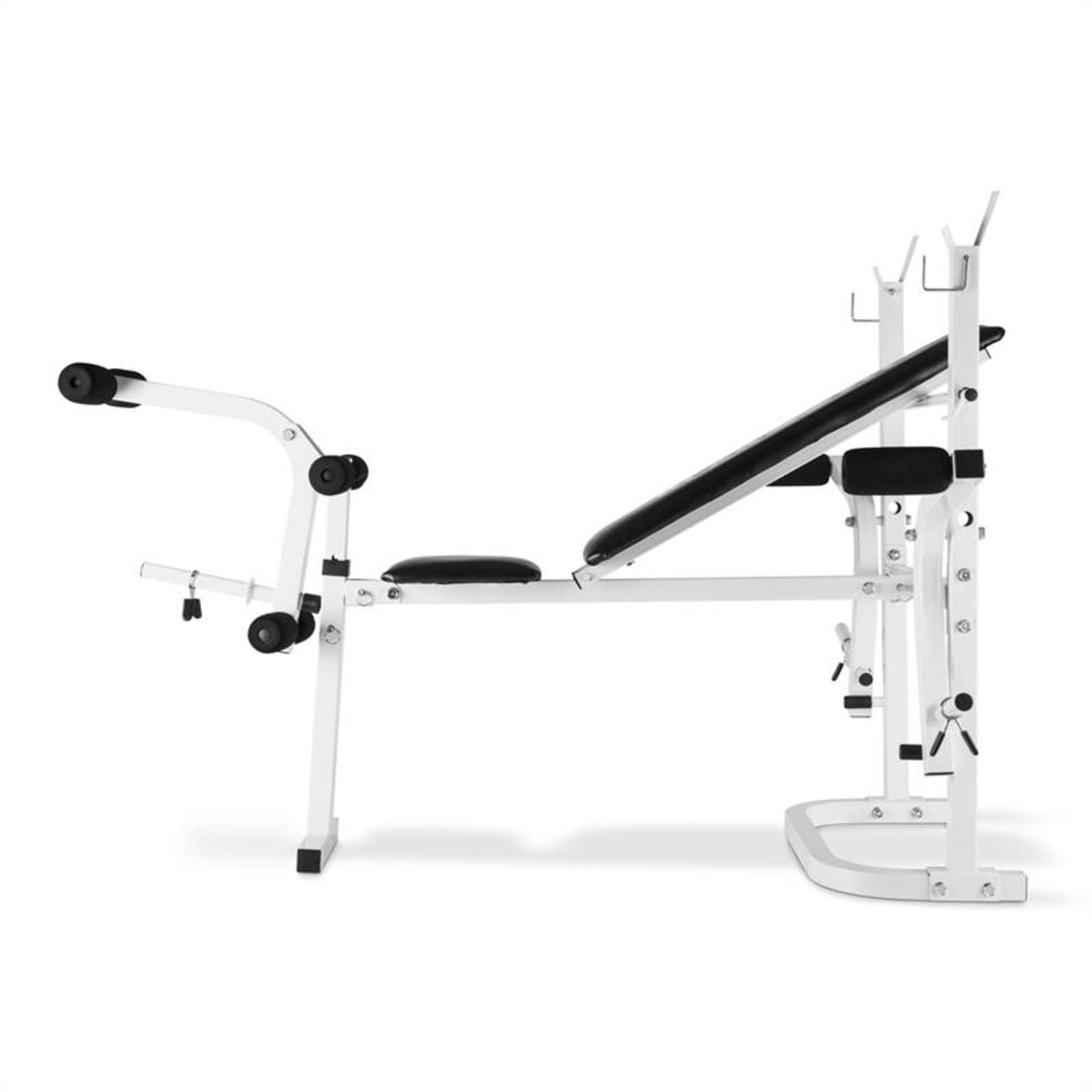 KLARFIT Trainingsbank Workout Hero, (Set, Set), klappbare Hantelbank verstellbar Langhantel Kurzhantel Bank Fitness