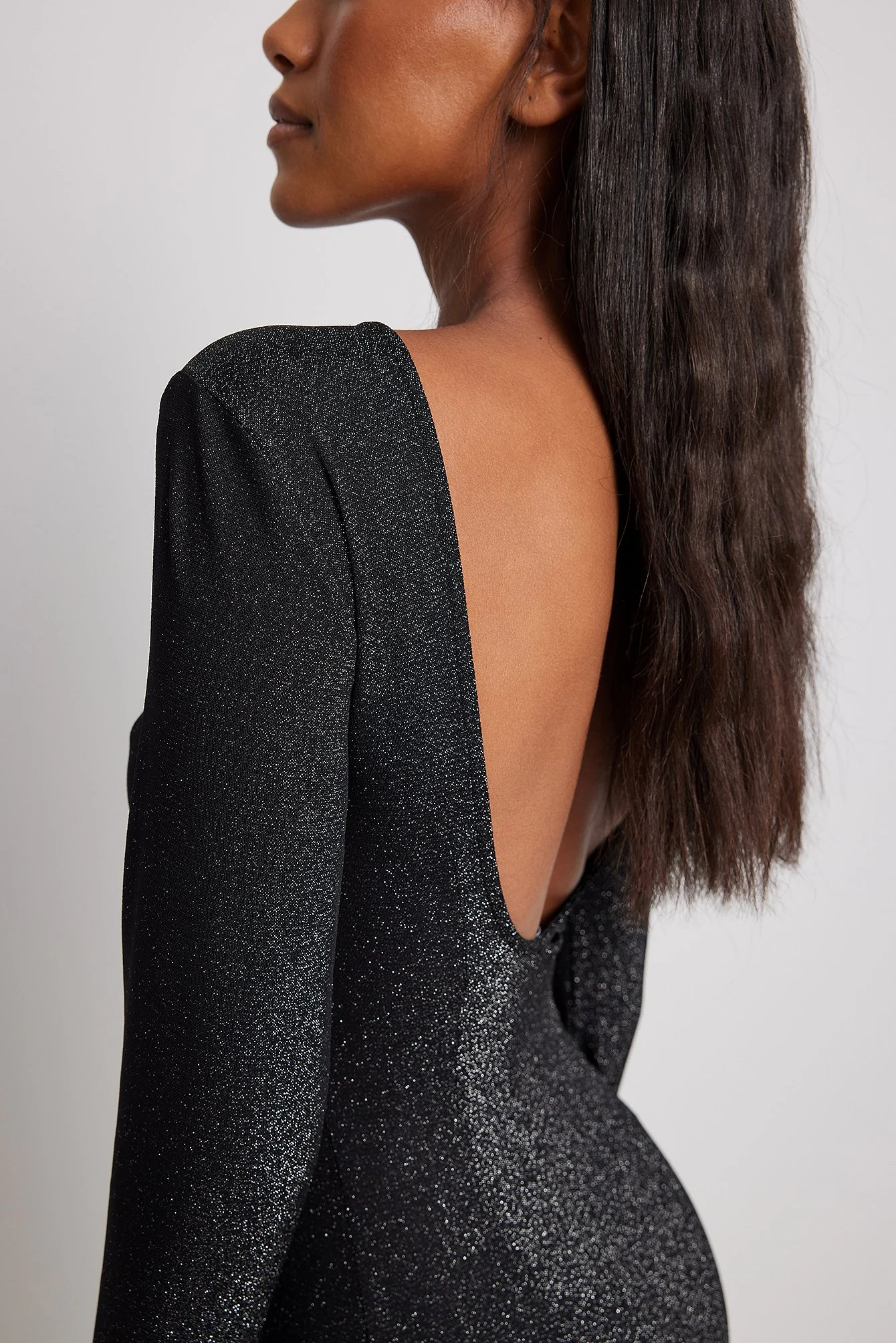 Jersey minikleid mit offenem Rücken