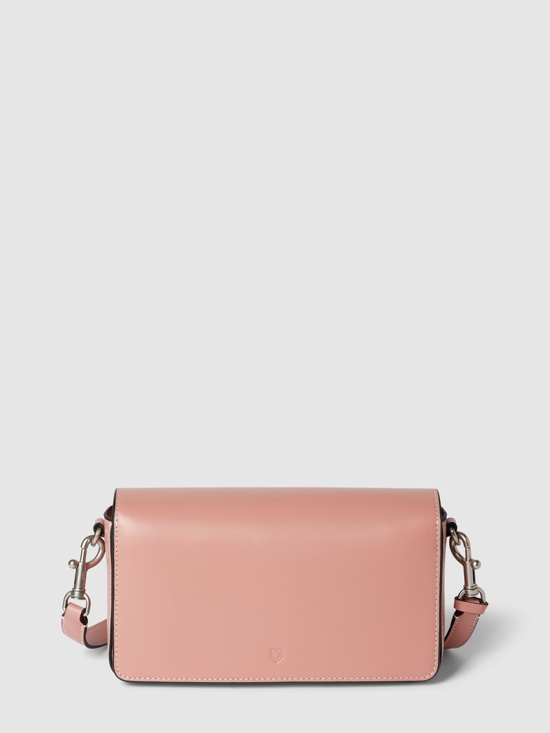 Umhängetasche aus Leder in rosé