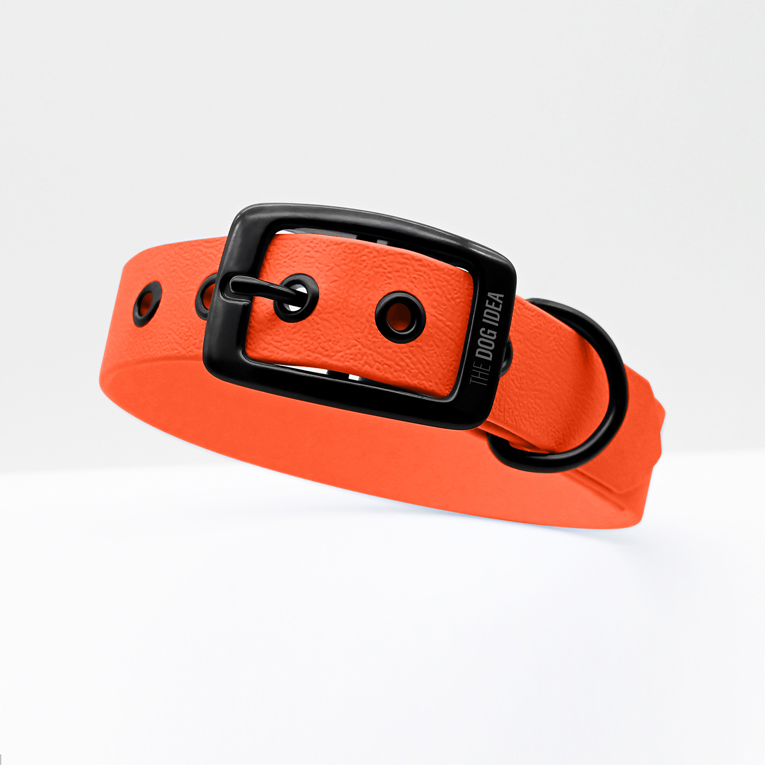 THE DOG IDEA Hundehalsbänder THE DOG IDEA Biothane Halsband Orange Schwarz S