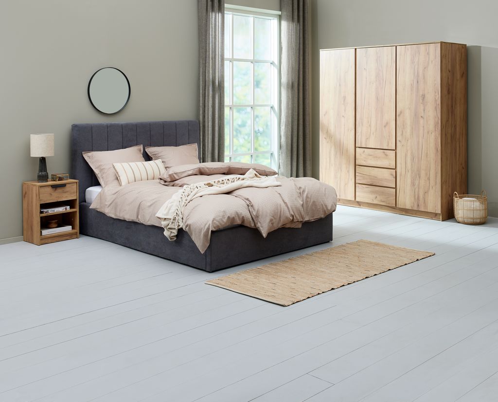 LIMFJORDEN Szafka LIMFJORDEN 180x200 w kolorze naturalnego dębu