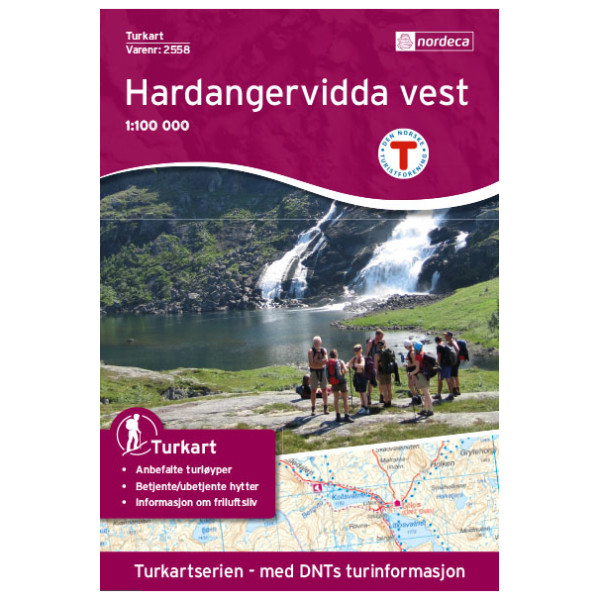 Nordeca - Hardangervidda Vest - Wanderkarte