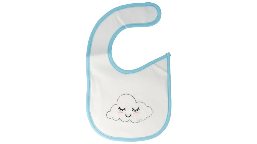 PARSA Beauty Babylatz weiß mit blauer Bordüre Weiß mit Blau