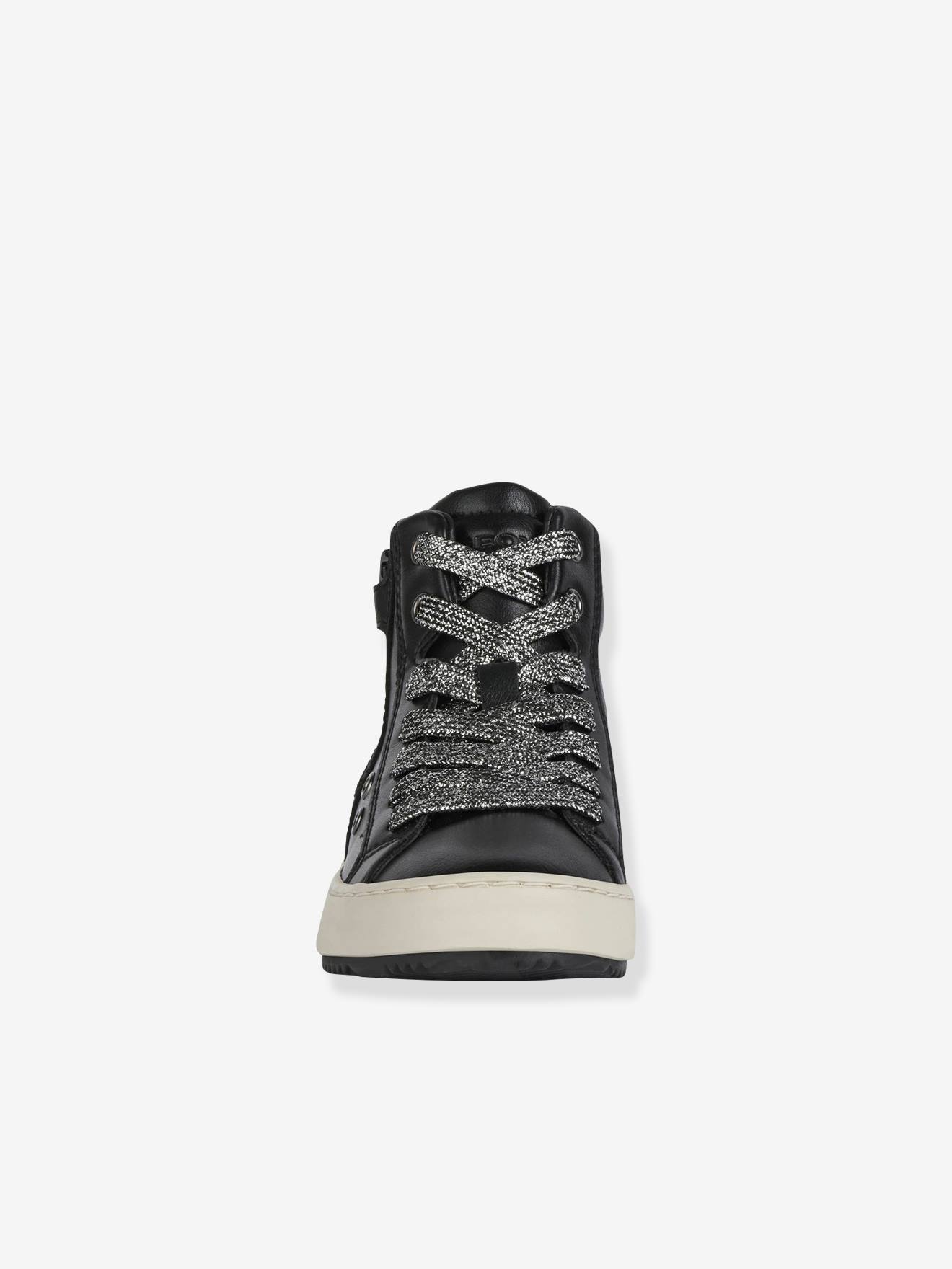 Baskets cuir Mid fille Kalispera GEOX® noir
