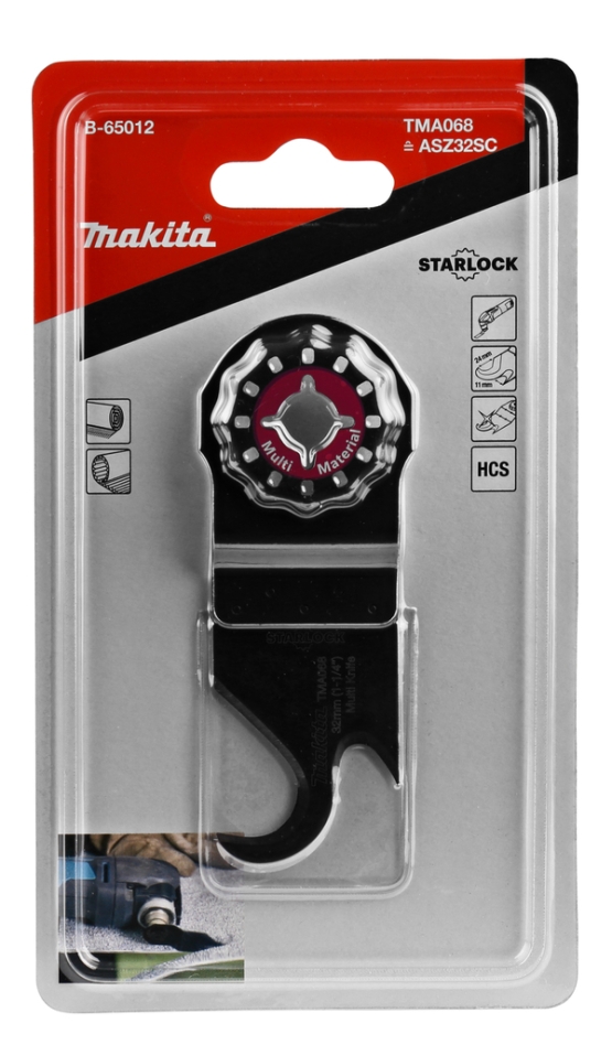 Makita pribor B-65012 TMA068 Univerzalni nož 11 x 24 mm Starlock višenamjenski alat s oštricom