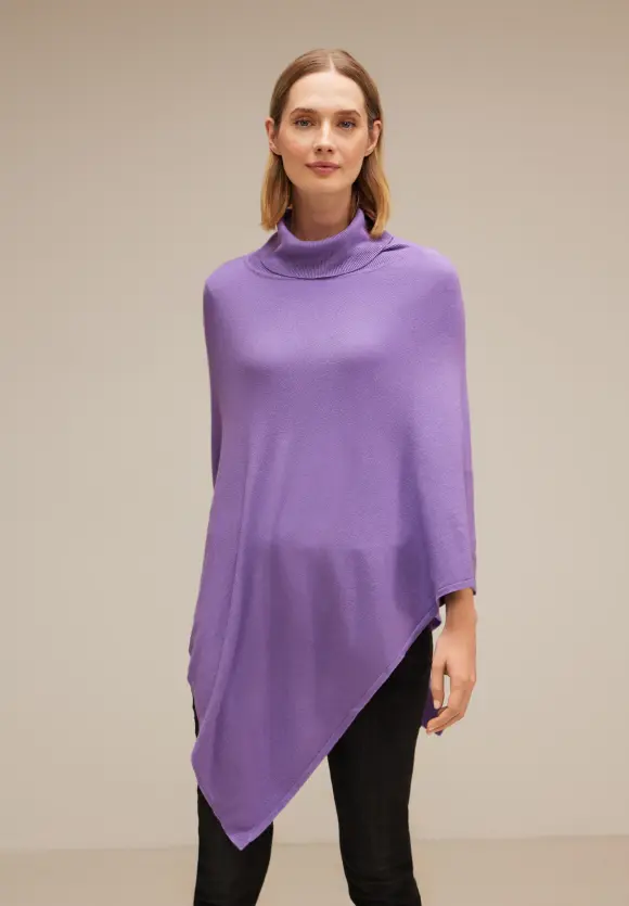 Street One Strickponcho mit Rollkragen