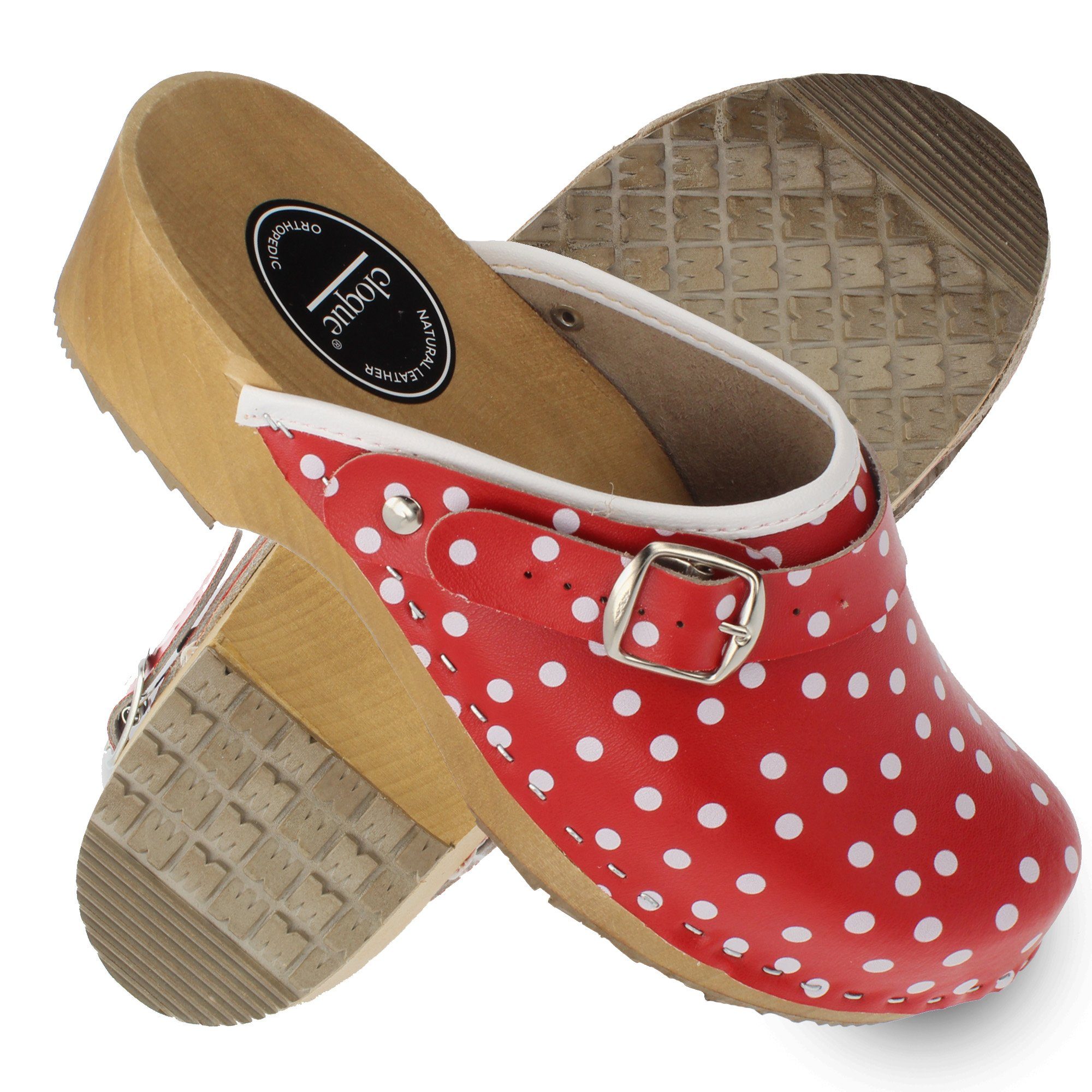 Cloque Clog geschlossen verschiedene Rottöne Clog Outdoor & Garten