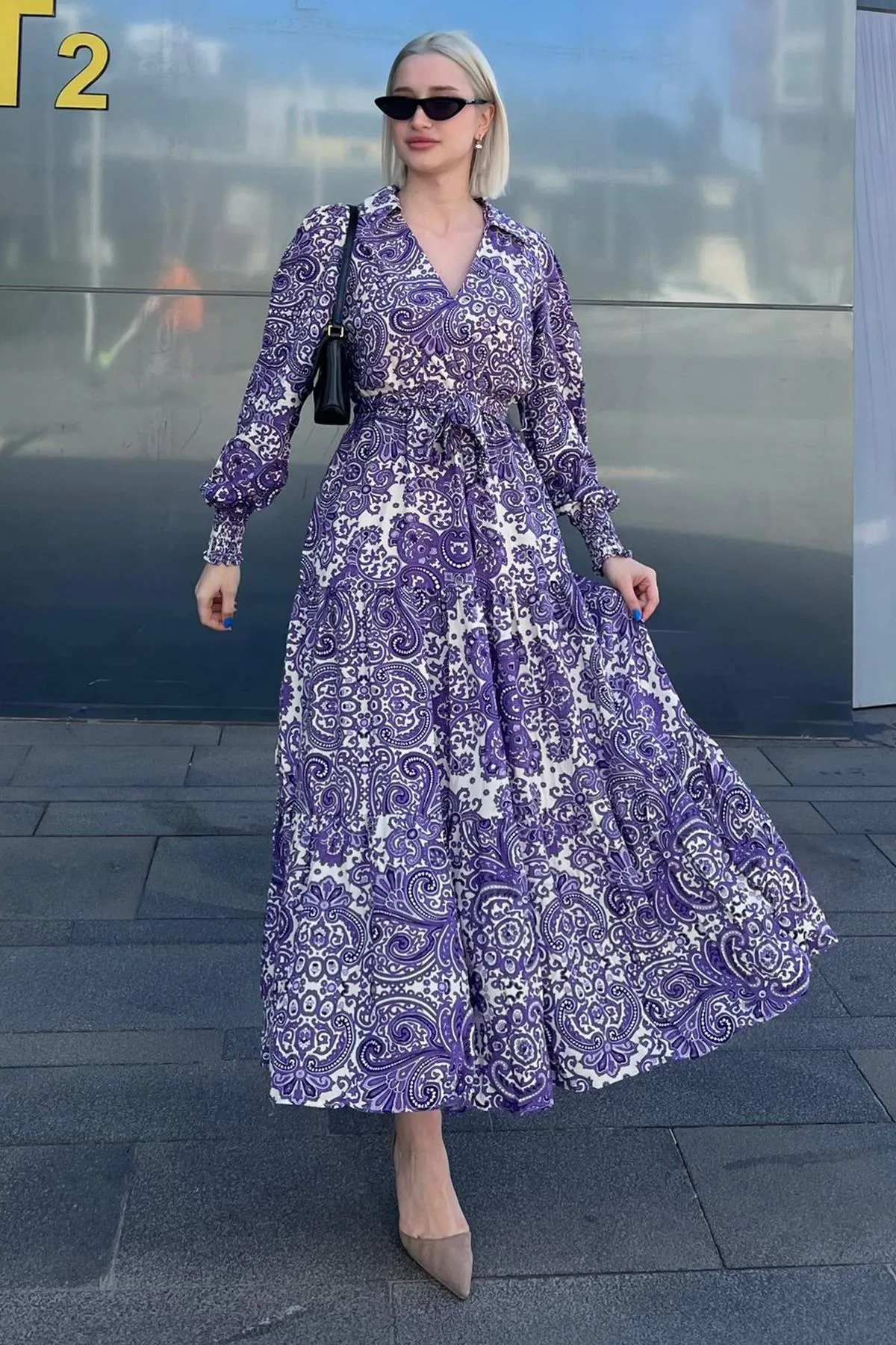 Madmext  Kleid - Lila - A-Linie