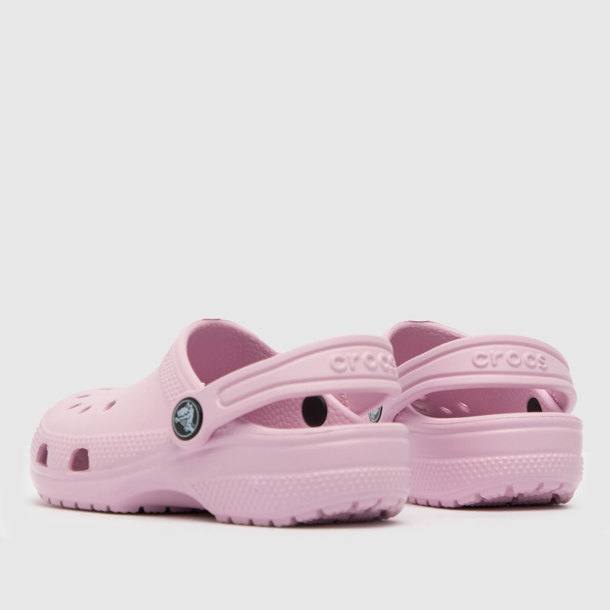 Crocs ljusrosa klassiska träskor flickor juniorsandaler