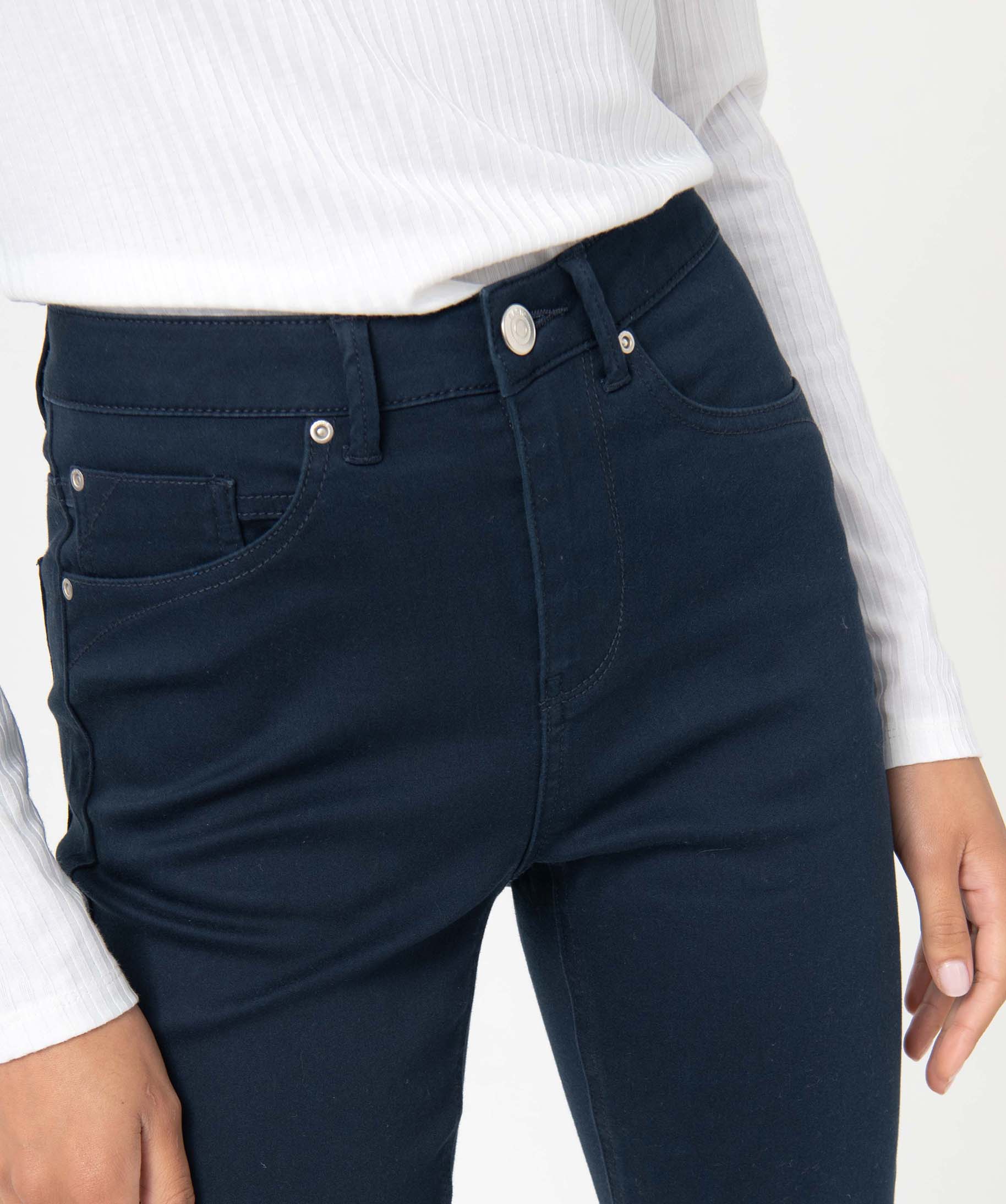 Pantalon femme coupe Regular - Longueur L26 bleu | GEMO