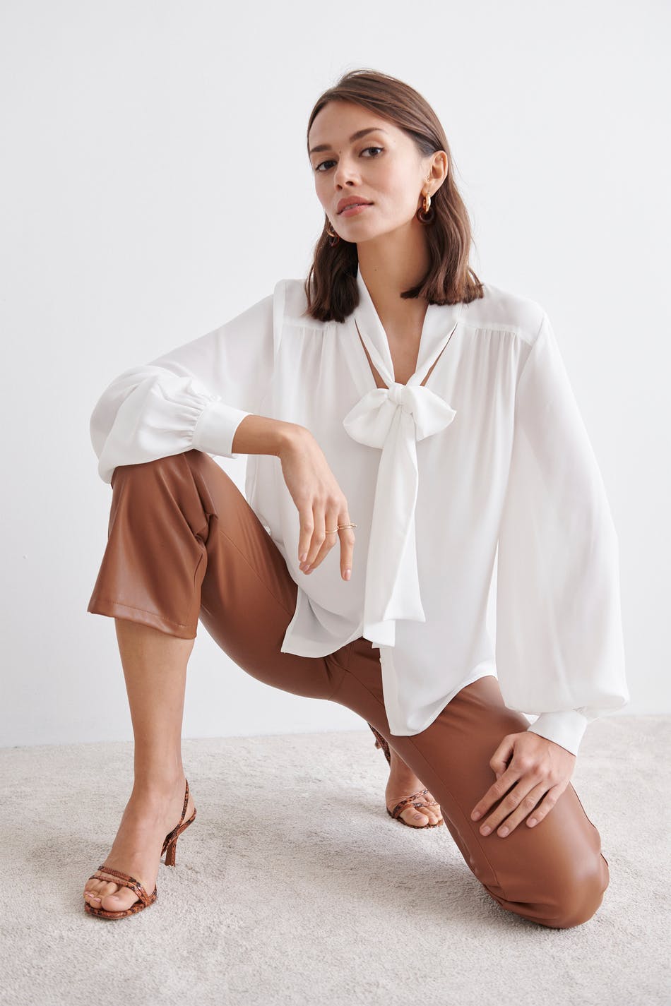 Dolly tie neck blouse
