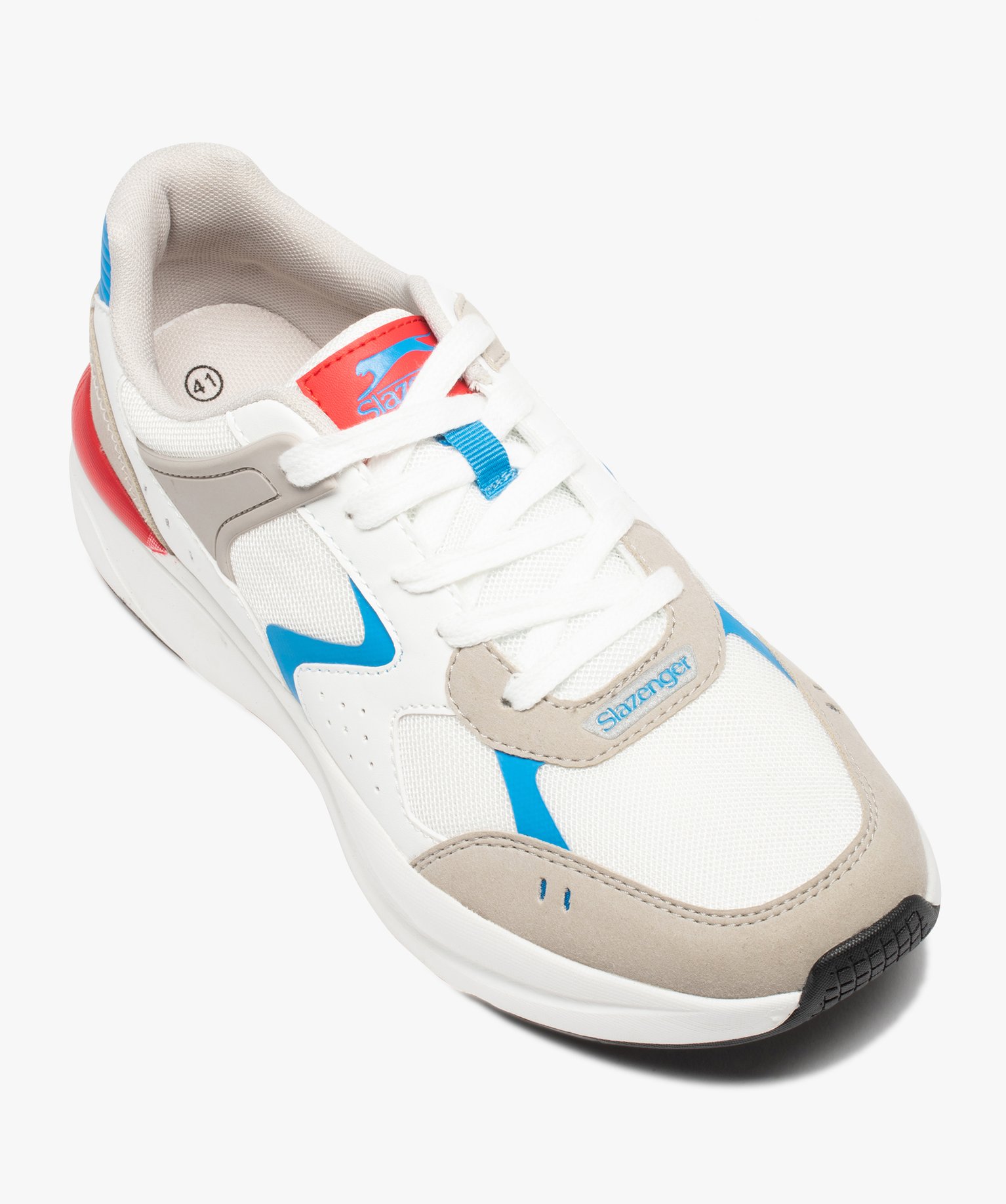 Baskets homme multicolores à lacets – Slazenger blanc | GEMO