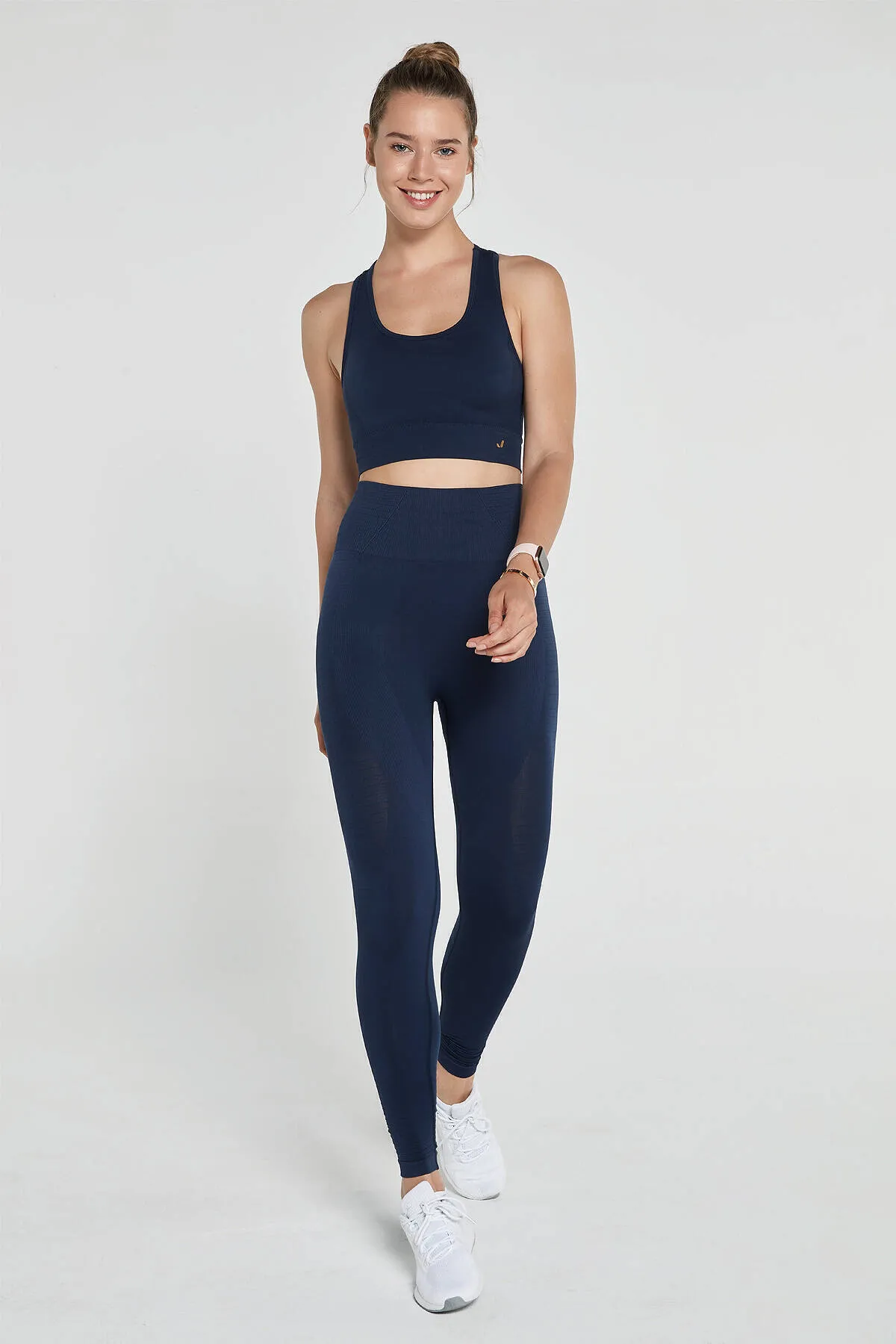 Jerf  Gela Sportstrumpfhose mit hoher Taille, flexibel und anhebend, Marineblau