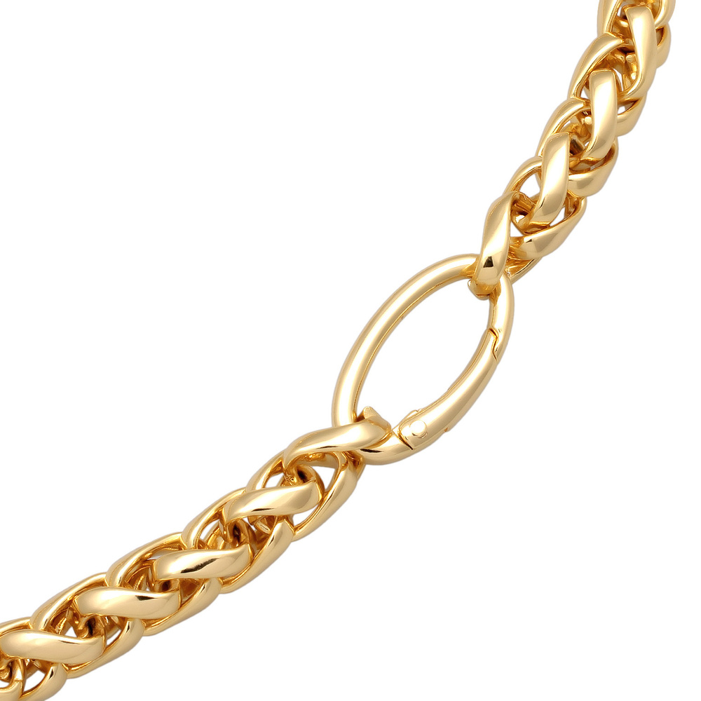 Elli Elli Collier Femmes Maillons Basique Tendance Fermoir à Oeillet Couleur Or Bijoux