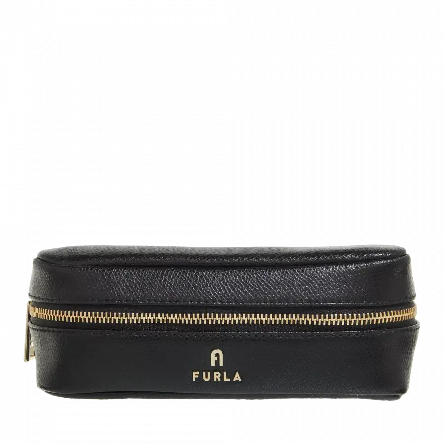 Furla - Furla Make-up Bags Mikrofaser Black - schwarz