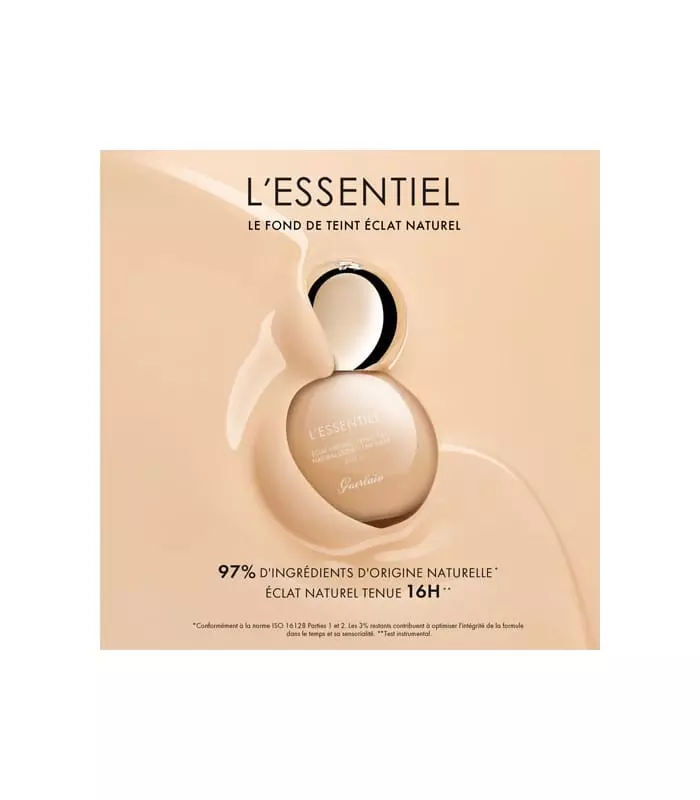 L'ESSENTIEL Fond de teint éclat naturel tenue 16h - IP 20