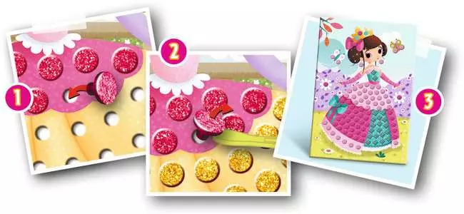 Mosaic Junior Princess - Bastelset für Kinder ab 4 Jahren