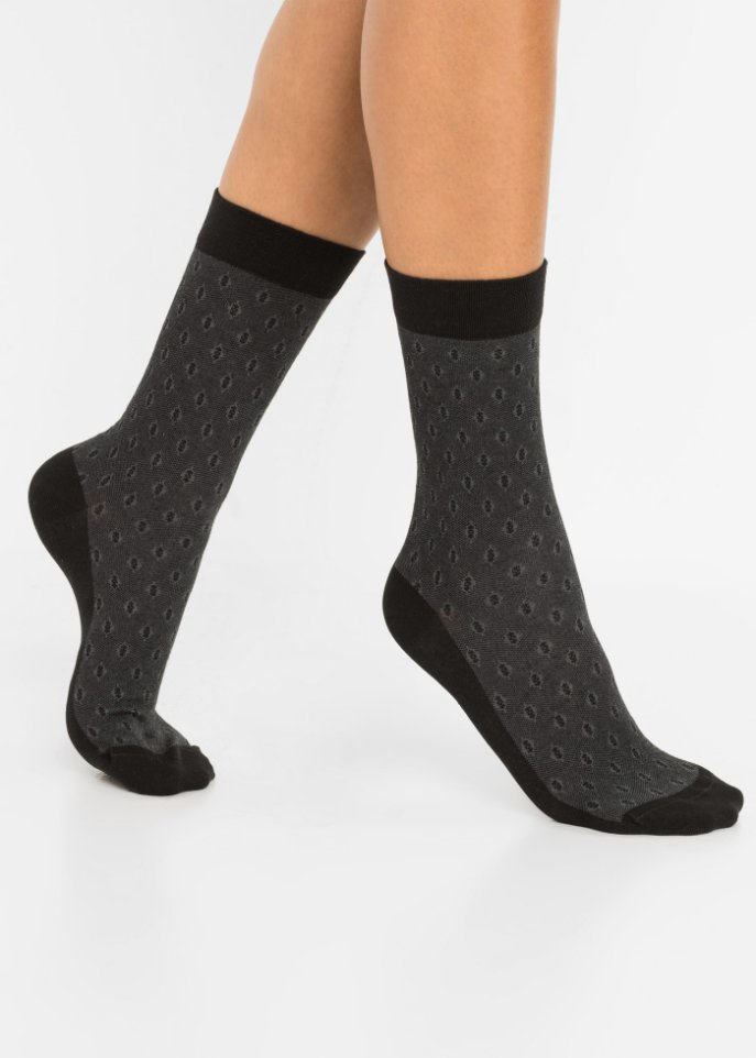 Socken mit druckfreiem Bündchen (5er Pack) mit Bio-Baumwolle