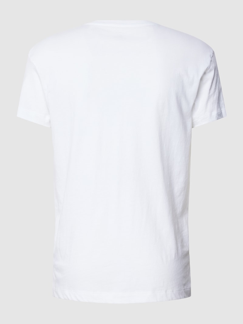 T-Shirt mit Label-Print im 2er-Pack in schwarz