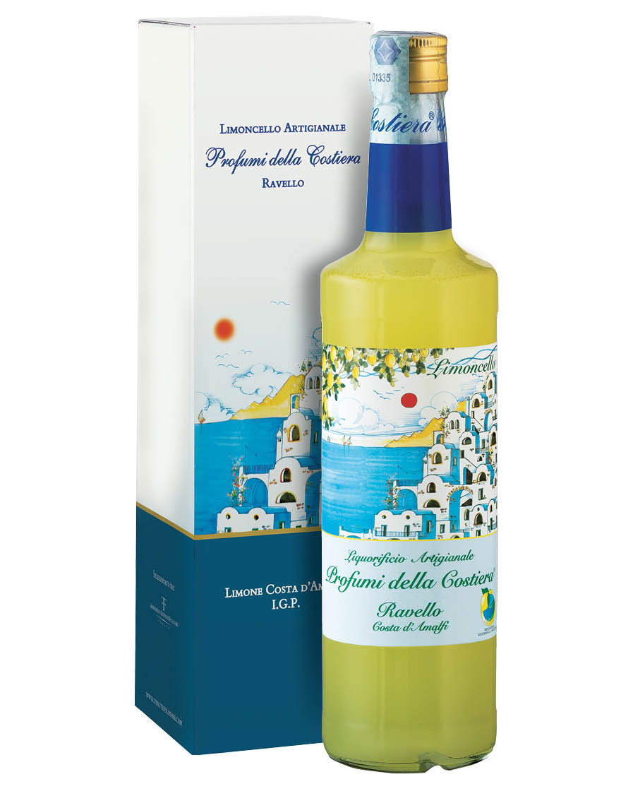 Limoncello di Limone Costa d'Amalfi IGP Profumi della Costiera 0,7 ℓ, En Étui
