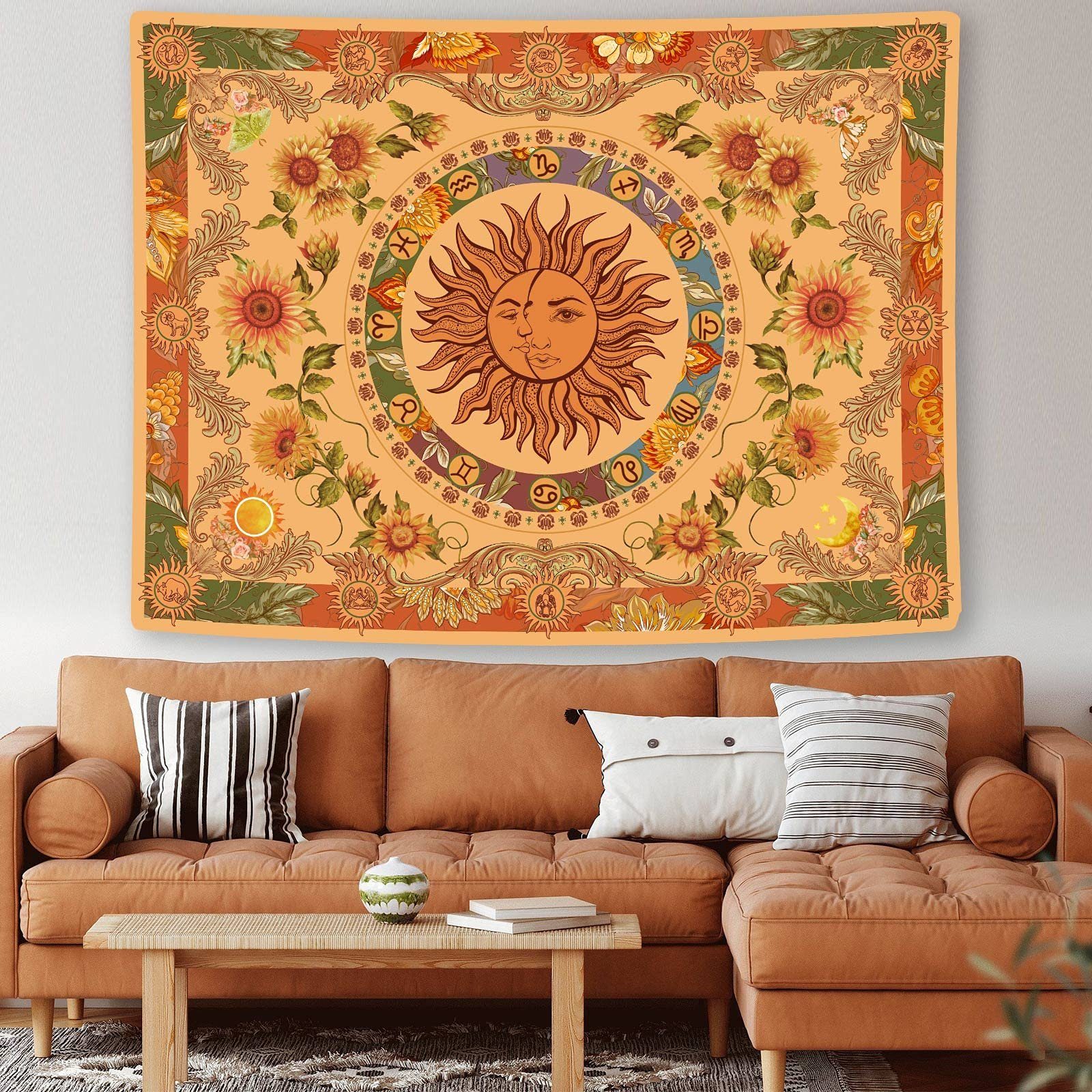 Wandteppich Vintage Boho Wandteppich Wandbehang, Aatrx