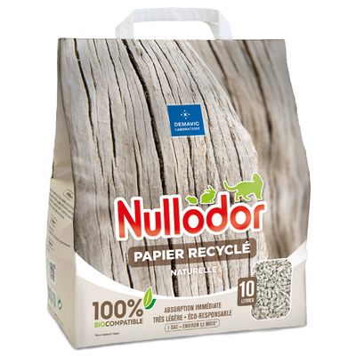Nullodor Katzenstreu Papier Recyclé