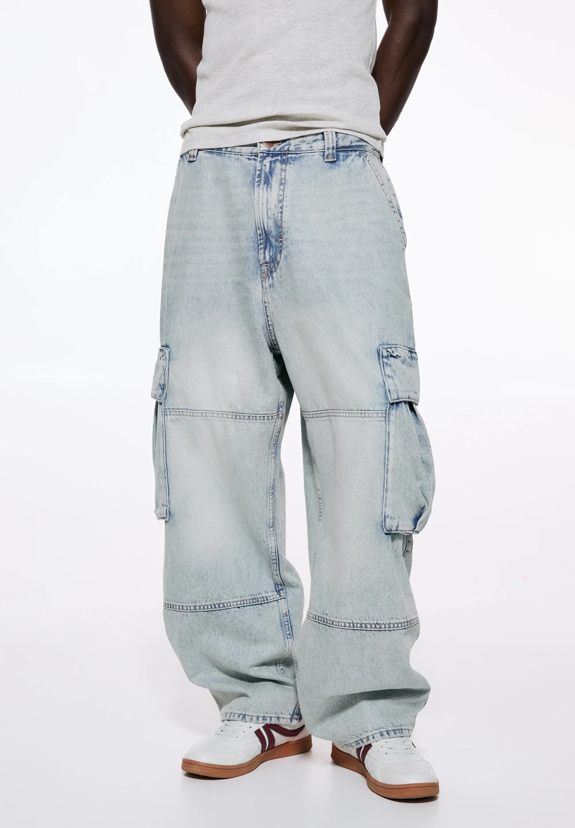 PULL&BEAR BAGGY - Vaqueros pitillo