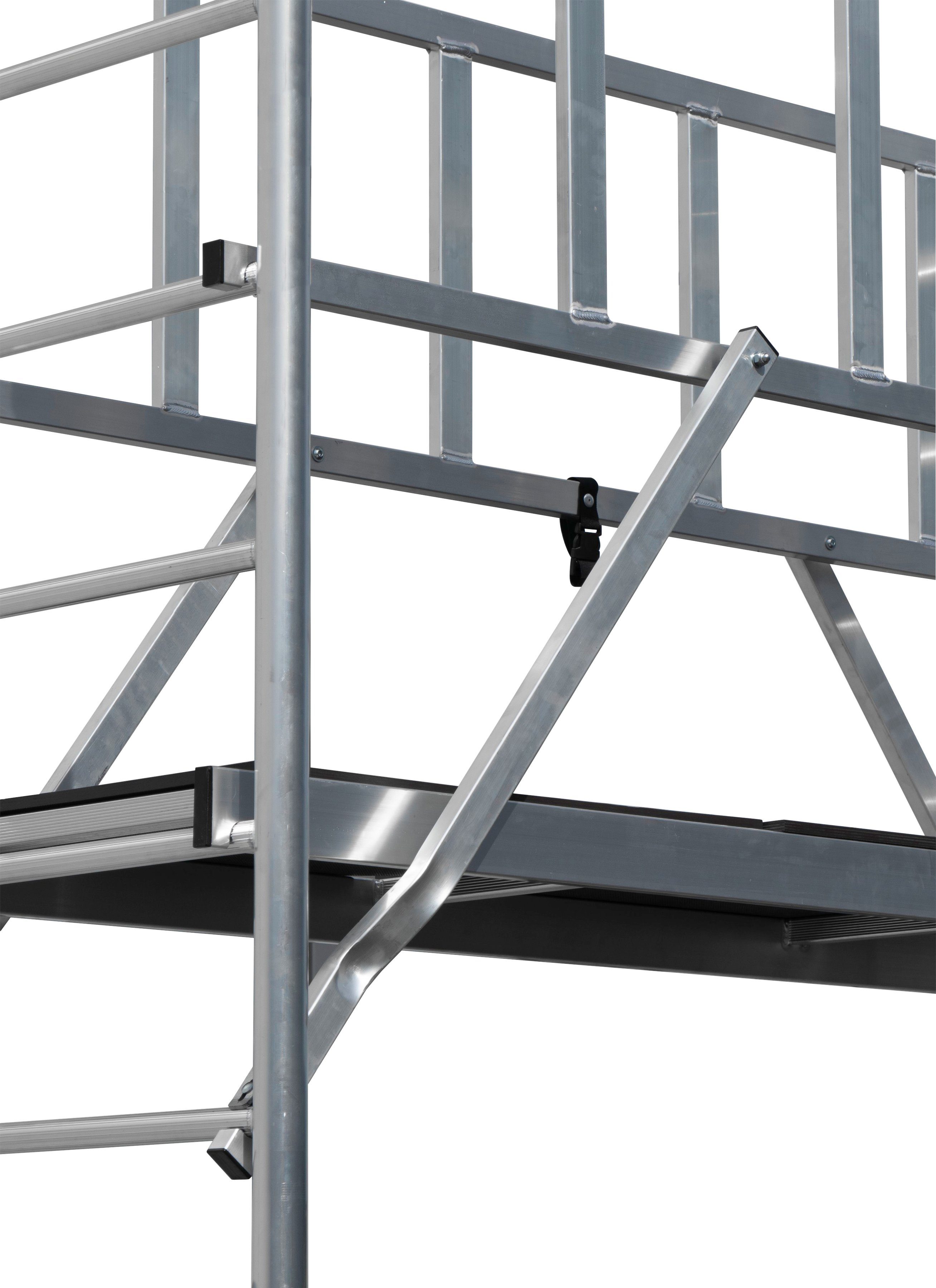 KRAUSE Fahrgerüst ProTec XS Alu-FaltGerüst, (Set), Arbeitshöhe: 2,9 Meter