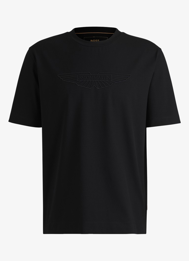 Koszulka HUGO BOSS x ASTON MARTIN z haftowanym logo