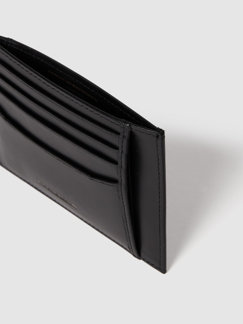 Kartenetui aus Leder in schwarz