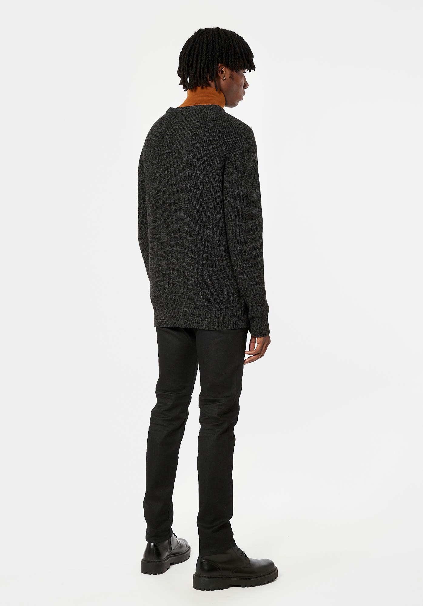 VOLF   Pull gris foncé Homme