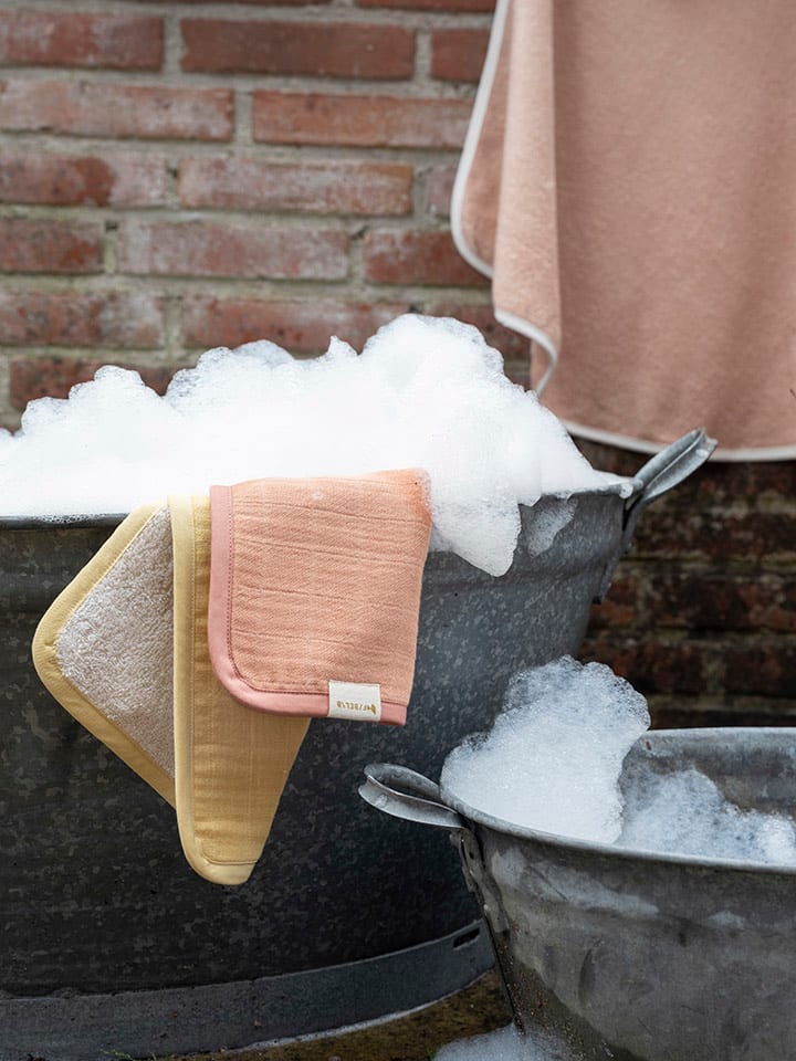 FABELAB 3er-Set: Waschlappen in Rosa/ Gelb günstig kaufen onesize