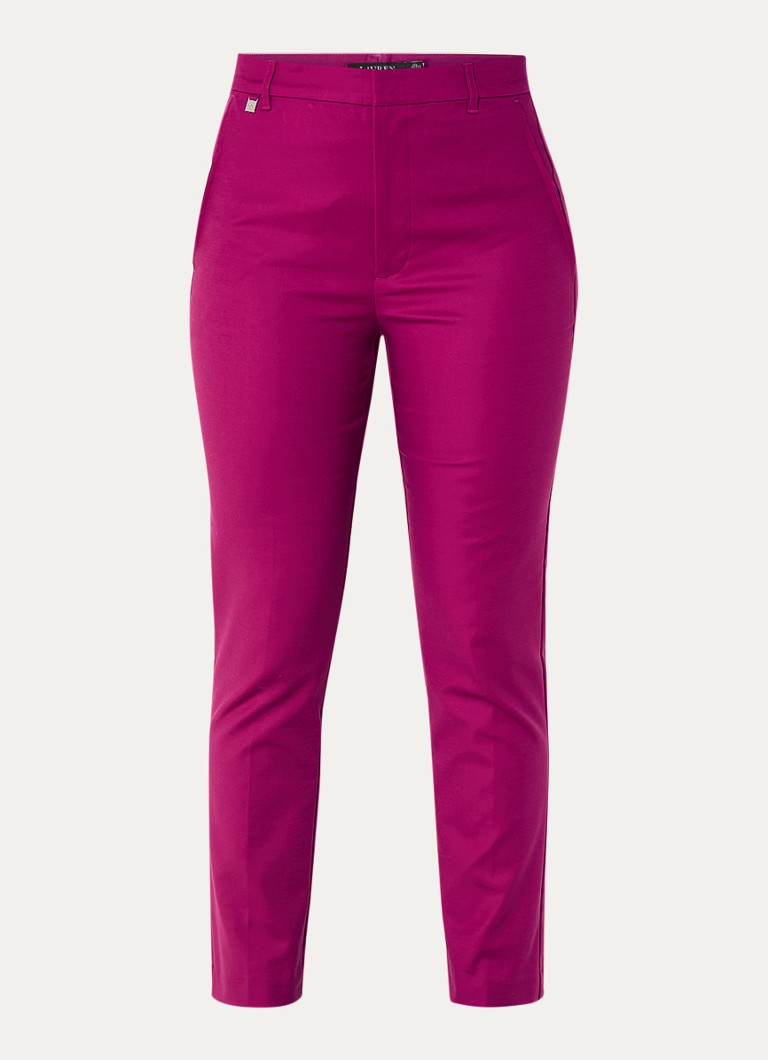 Blugi skinny cu talie înaltă, de la Ralph Lauren, și buzunare laterale.