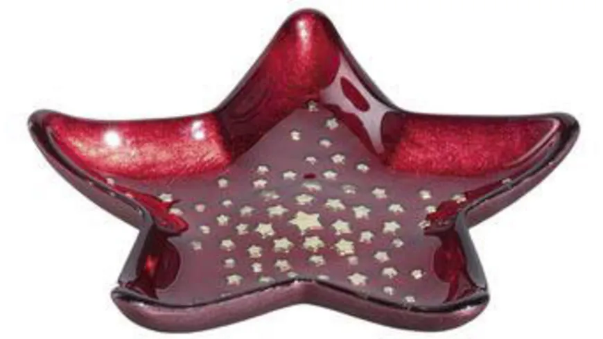 LEONARDO Schale Stern CALDO 15 cm rot