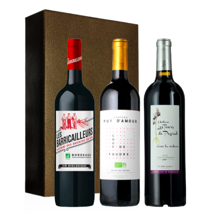 COFFRET TRIO - BORDEAUX 100% VINS BIO
