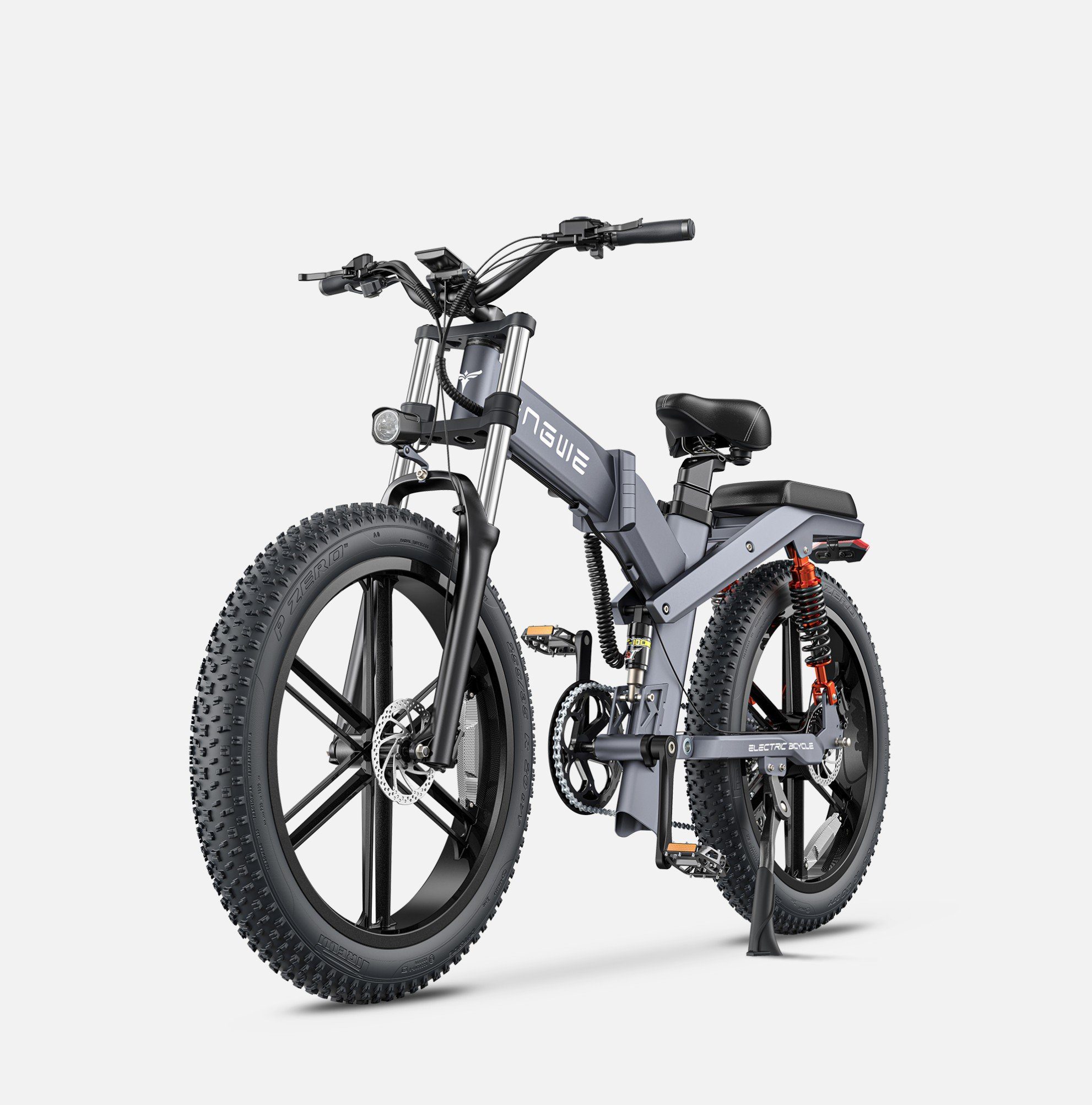 ENGWE E-Bike X26, 9 Gang Shimano Shimano Schaltwerk, Kettenschaltung, Hinterer Motor, 1407,60 Wh Dynamo, (Menge der koordinierten Elemente, Mit Batterieladegerät, Doppelbatterie), 1401.6Wh,Doppelbatterie,Geeignet für jedes Terrain