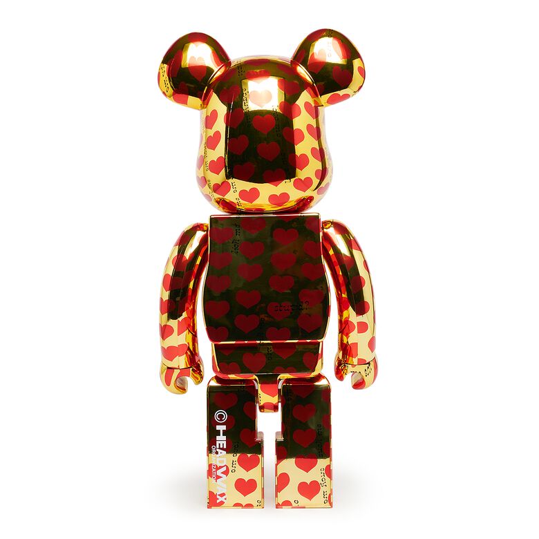 Medicom Bearbrick Gold Heart 1000% multicolor