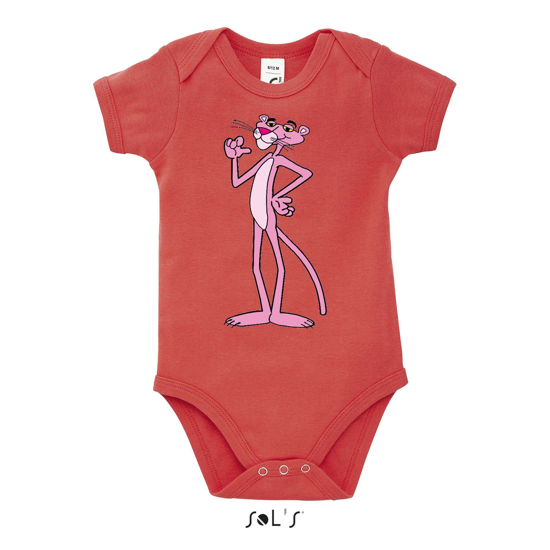 Blondie & Brownie Strampler Baby Pinkphanter Kinder mit Druckknopf