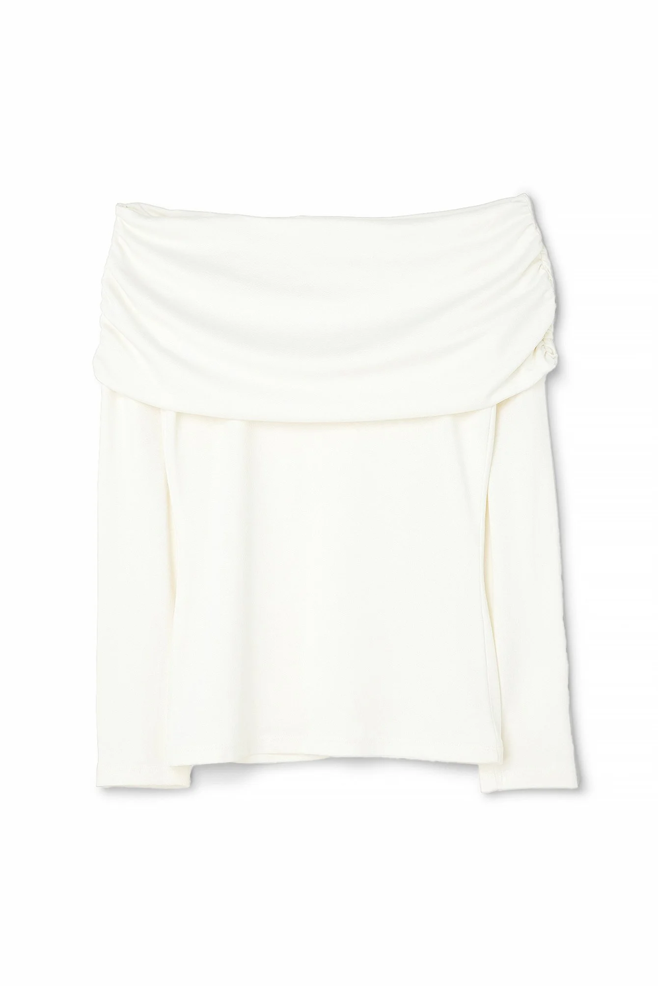Schulterfreies Jersey-Top