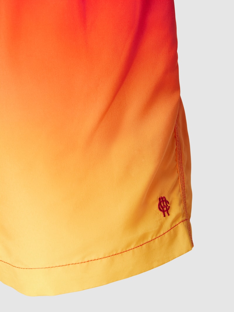 Badehose mit Farbverlauf in rot