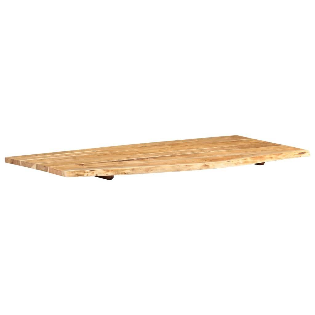 vidaXL Badezimmer-Set Badezimmer-Waschtischplatte Massivholz Akazie 118x55x2,5 cm
