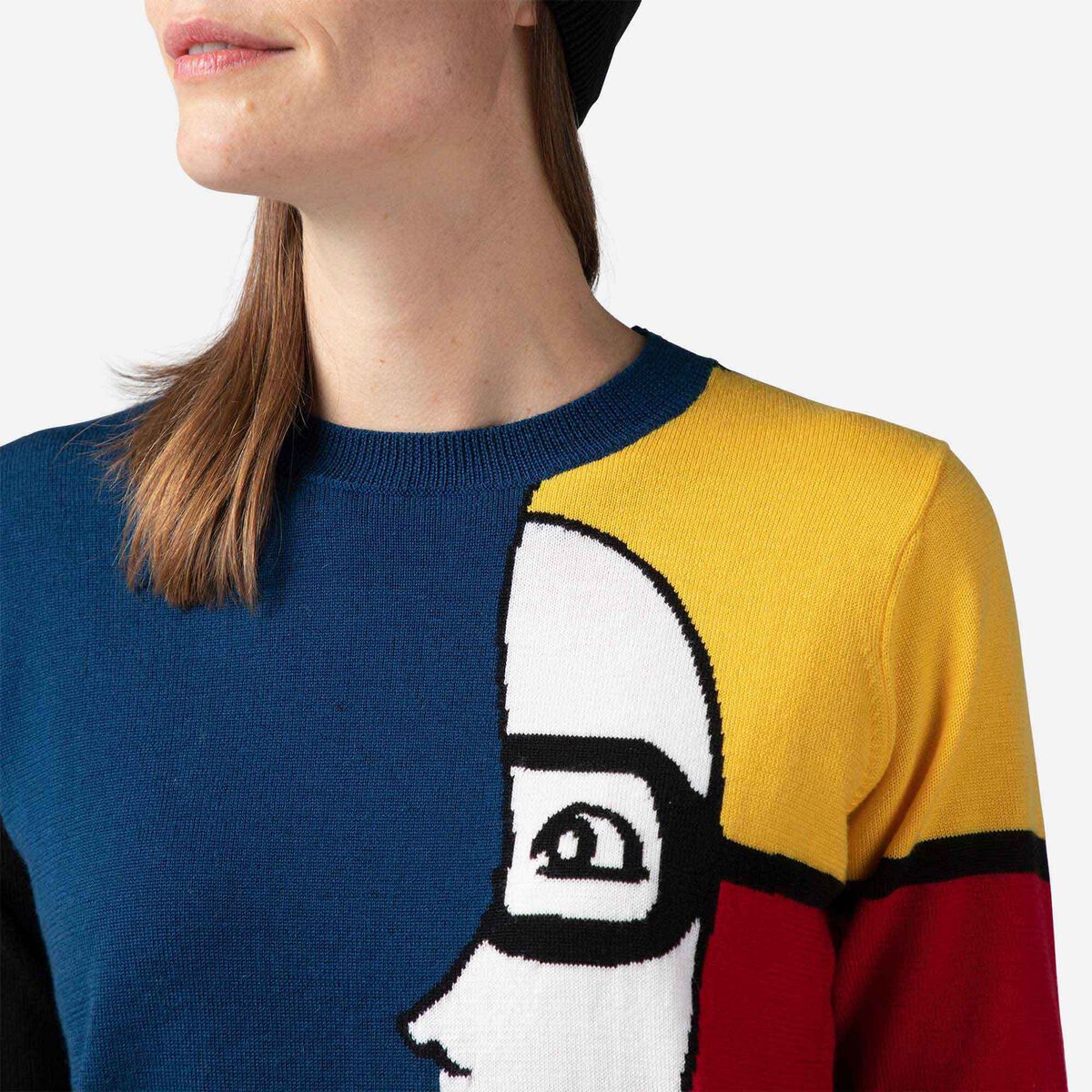 JCC Color Block Damenoberteil mit Rundhalsausschnitt