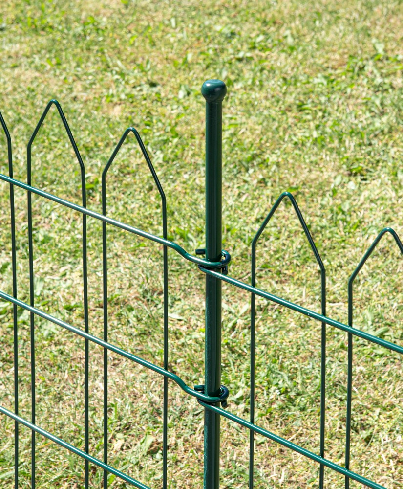 Powertec Garden Zaun-4er Set, ca. 1000 x 800 mm - Grün, 21FS03