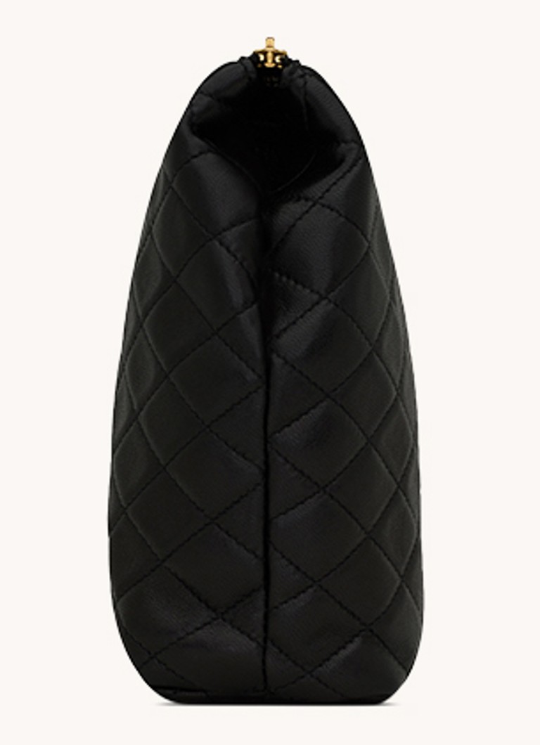 Τσάντα καλλυντικών Saint Laurent Gaby από καπιτονέ δέρμα αρνιού