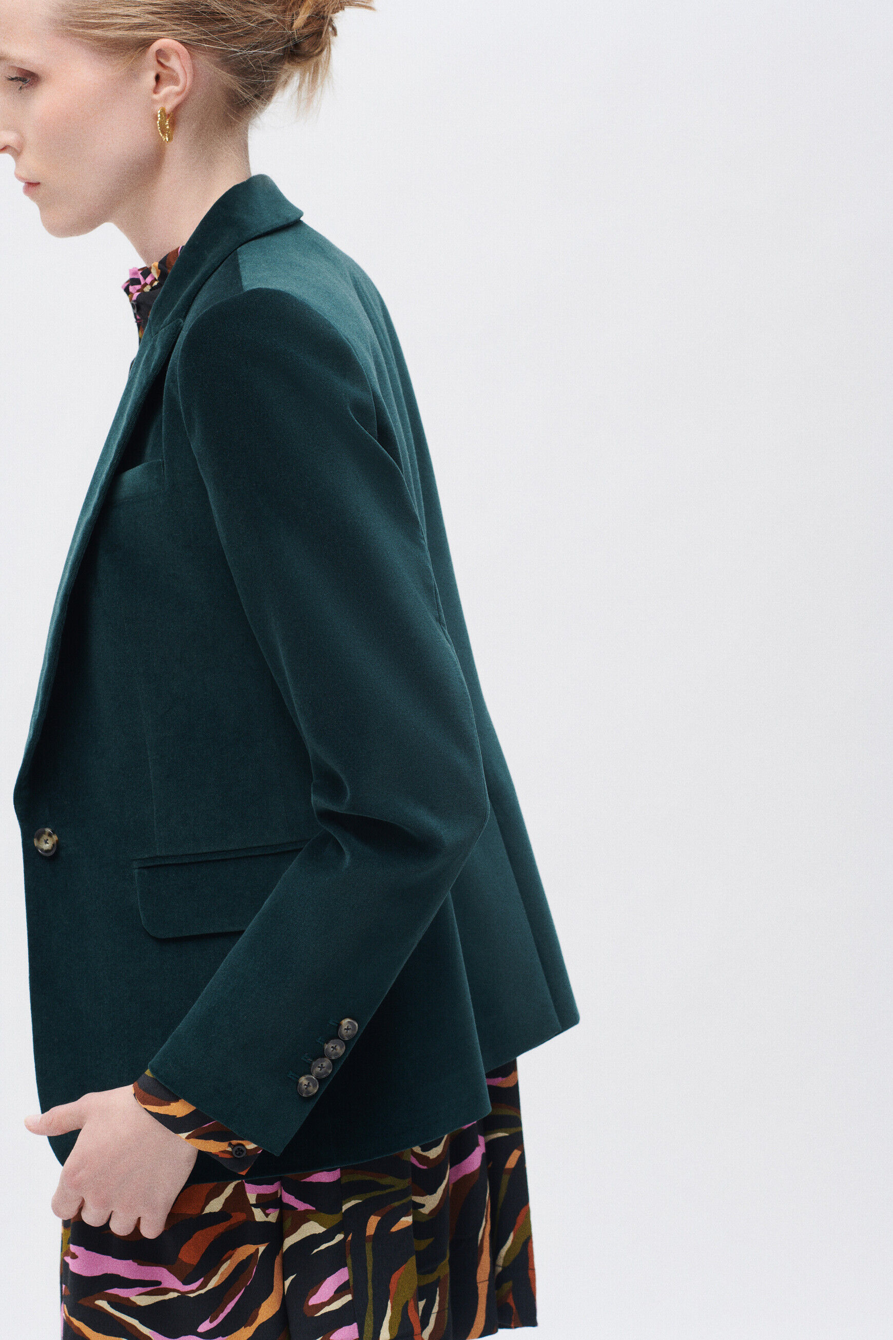 blazer aurora vert fonce femme