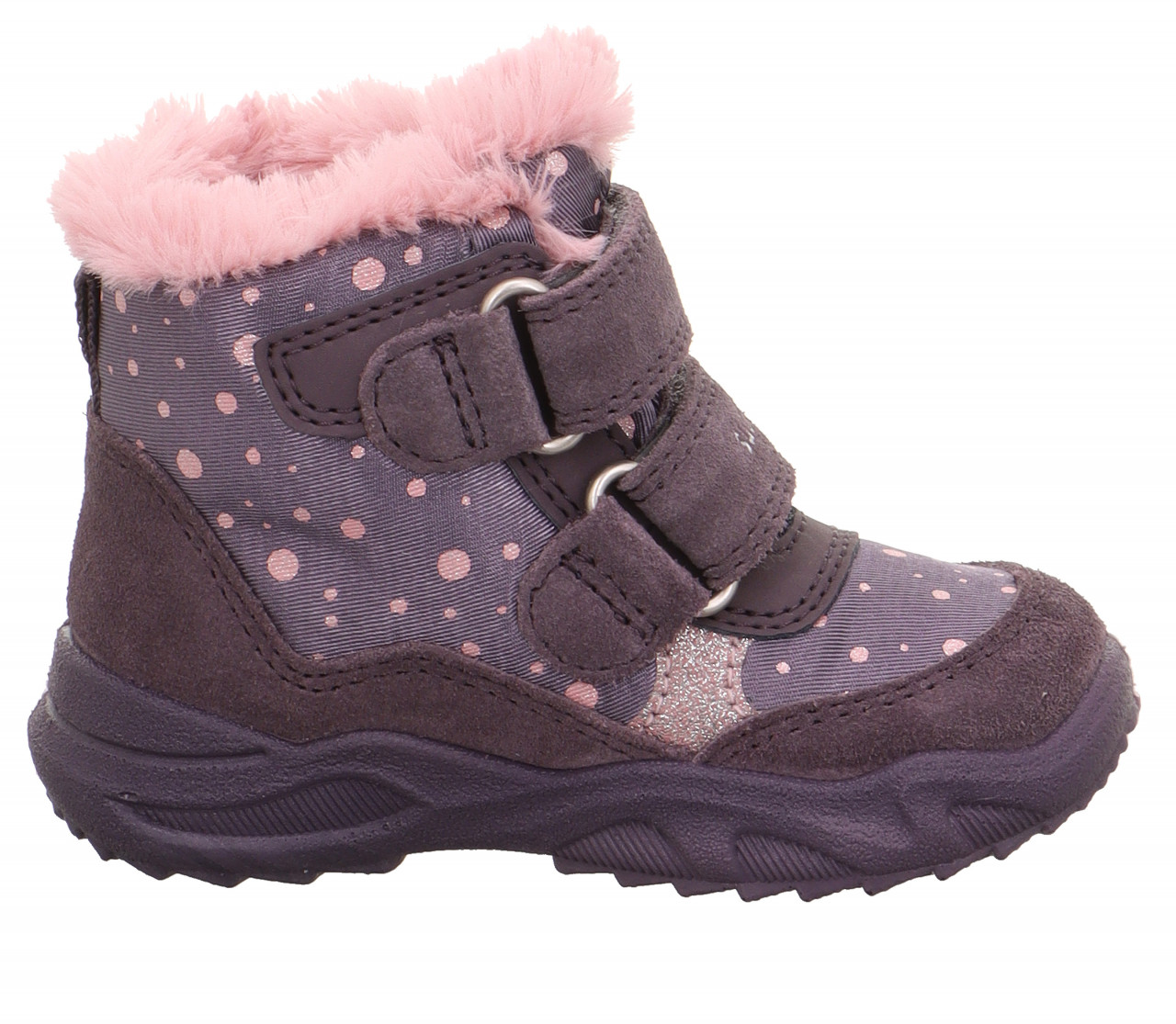 GLACIER - Lila/Rosa Boots mit Klettverschluss