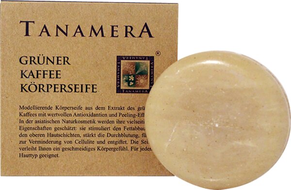 Tanamera Grüner Kaffee Körperseife Stückseife